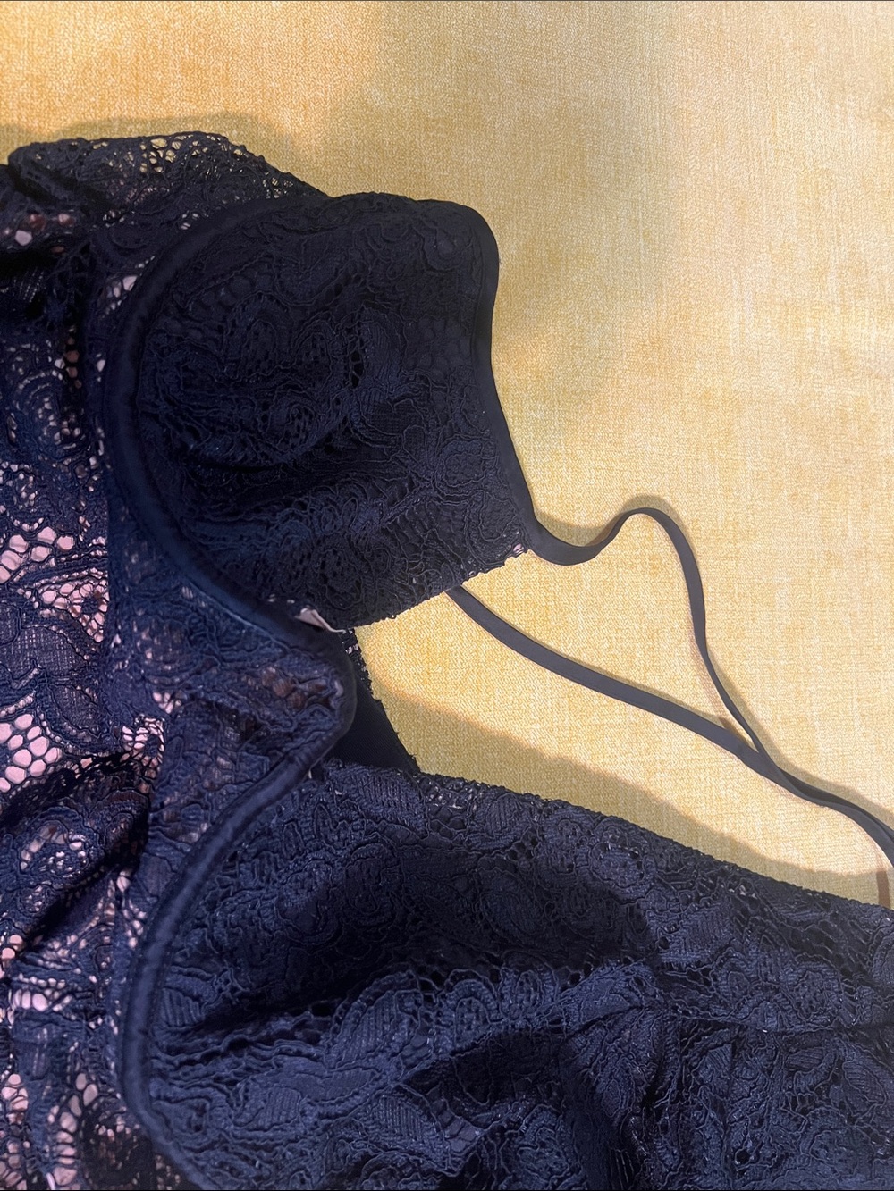For Love & Lemons Black Lace One-Shoulder Dress - Picture 6 of 10
